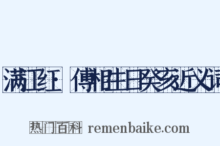 满江红·傅相生日癸亥近义词是什么意思的图片